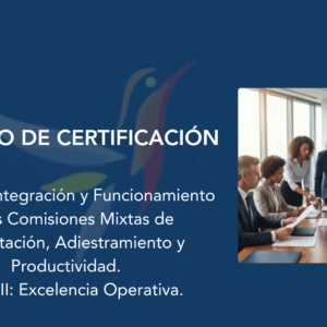 II EC0581 Integración y Funcionamiento de las Comisiones Mixtas de Capacitación, Adiestramiento y Productividad. Proceso de Certificación