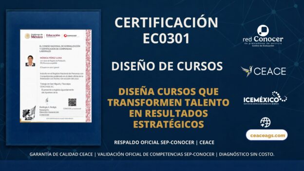 Certificación EC0301 Diseño de Cursos de Capacitación CEACE