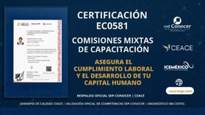 Certificación EC0581 Comisiones Mixtas de Capacitación CEACE
