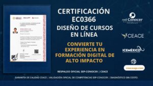 Certificación EC0366 Desarrollo de Cursos en Línea CEACE