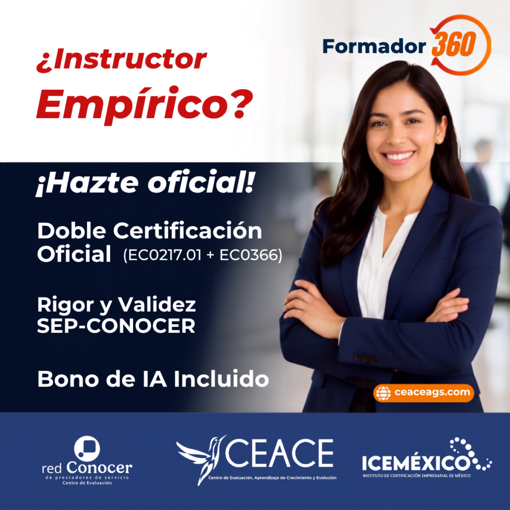 Programa Formador 360 y Doble Certificación Oficial SEP-CONOCER